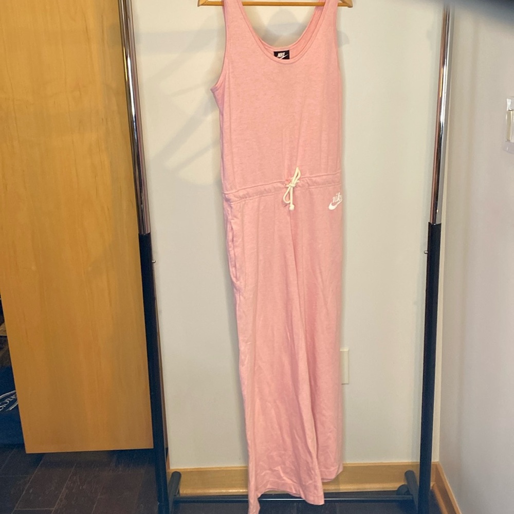 Nike sweat jumpsuit with pockets